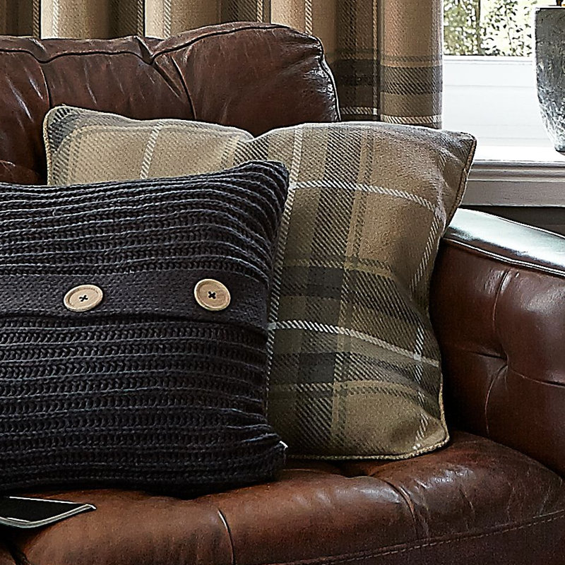 Catherine Lansfield Brushed Heritage Check Cushion Cover & Reviews